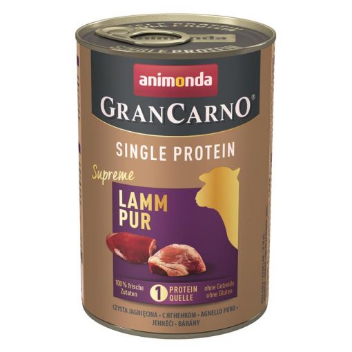 Animonda Dog Gran Carno Adult Single Protein Supreme Lamm pur 400g (Menge: 6 je Bestelleinheit)