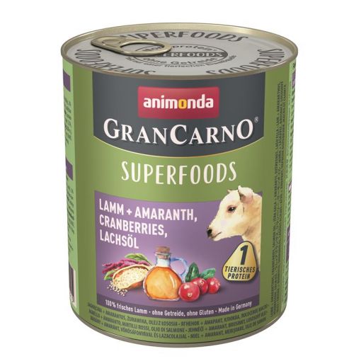 Animonda Dog GranCarno Adult Superfood Lamm & Amaranth 800g (Menge: 6 je Bestelleinheit)