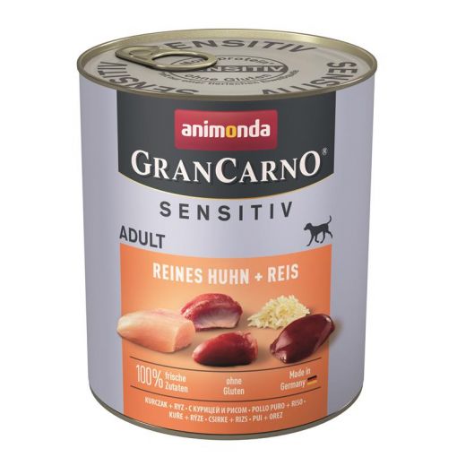 Animonda GranCarno Adult Sensitive Reines Huhn & Reis 800g (Menge: 6 je Bestelleinheit)