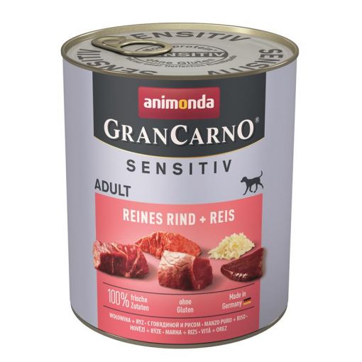 Animonda GranCarno Adult Sensitive Reines Rind & Reis 800g (Menge: 6 je Bestelleinheit)