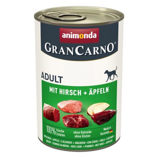 Animonda GranCarno Adult mit Hirsch & Äpfeln 400g (Menge: 6 je Bestelleinheit)