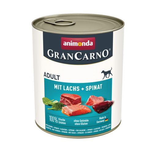 Animonda Dog GranCarno Adult mit Lachs & Spinat 800g (Menge: 6 je Bestelleinheit)