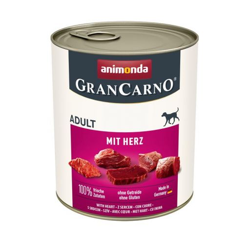 Animonda Dog GranCarno Adult mit Herz 800g (Menge: 6 je Bestelleinheit)