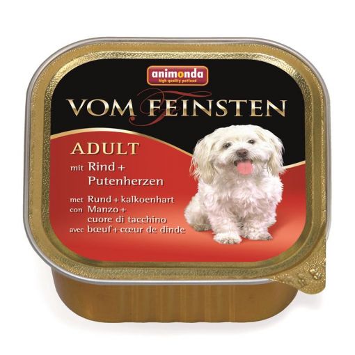 Animonda Dog vom Feinsten Adult mit Rind & Putenherzen 150g (Menge: 22 je Bestelleinheit)