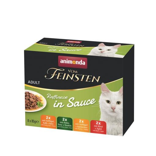 Animonda Cat vom Feinsten Raffinesse Mixpaket Adult in Sauce 8 x 85g (Menge: 6 je Bestelleinheit)