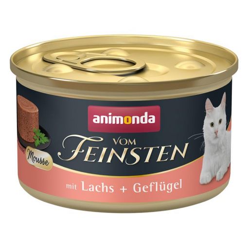 Animonda Cat vom Feinsten Adult Mousse Lachs & Geflügel 85g (Menge: 12 je Bestelleinheit)