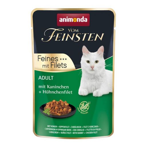 Animonda Cat vom Feinsten Adult Kaninchen & Hühnchenfilet 85g (Menge: 18 je Bestelleinheit)