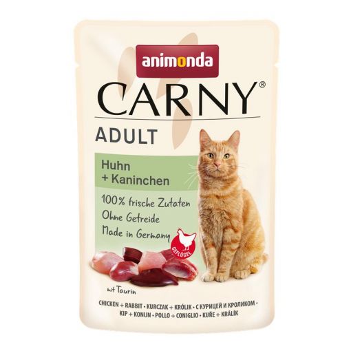 Animonda Carny Adult Huhn & Kaninchen 85g (Menge: 12 je Bestelleinheit)