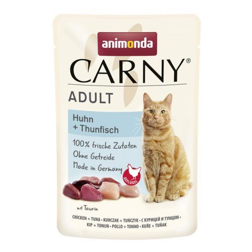 Animonda Cat Carny Adult Huhn & Thunfisch 85g (Menge: 12 je Bestelleinheit)