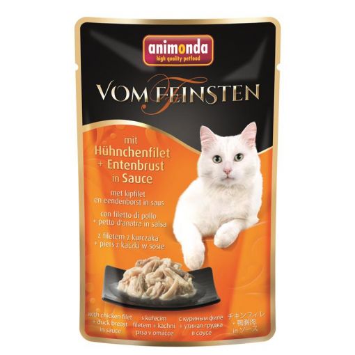 Animonda Cat vom Feinsten mit Hühnchenfilet & Entenbrust in Sauce 50g (Menge: 18 je Bestelleinheit)