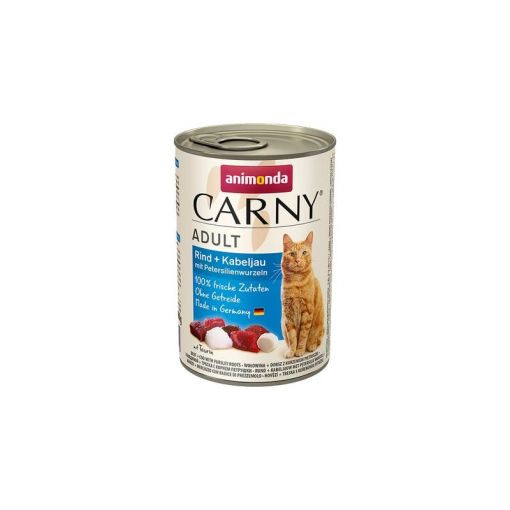 Animonda Cat Carny Adult Rind & Kabeljau mit Petersilienwurzeln 400g (Menge: 6 je Bestelleinheit)