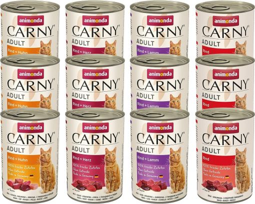 Animonda Cat Carny Adult Mixpaket 1 Herzhafte Variation 12 x 400g