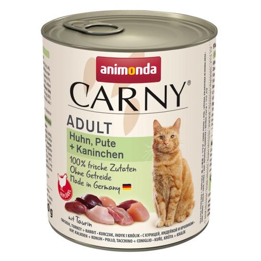 Animonda Cat Carny Adult Huhn, Pute & Kaninchen 800 g (Menge: 6 je Bestelleinheit)