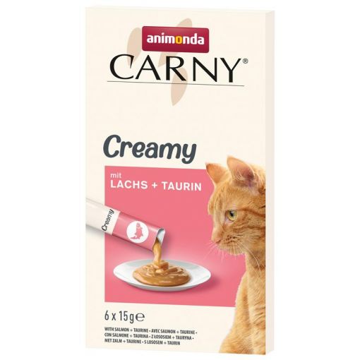 Animonda Snack Carny Creamy Adult Lachs & Taurin 6x15 g (Menge: 11 je Bestelleinheit)