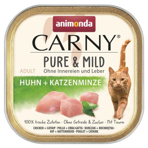 Animonda Cat Carny Adult Pure & Mild Huhn & Katzenminze 100g (Menge: 32 je Bestelleinheit)