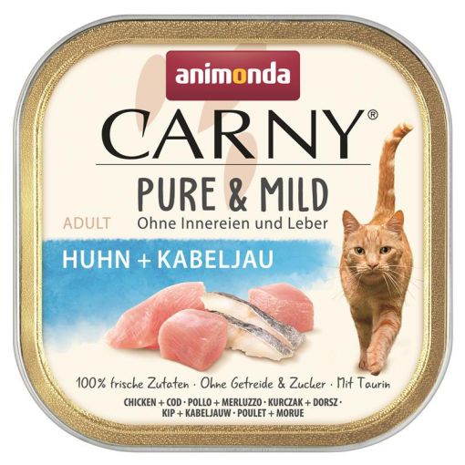 Animonda Cat Carny Adult Pure & Mild Huhn & Kabeljau 100g (Menge: 32 je Bestelleinheit)