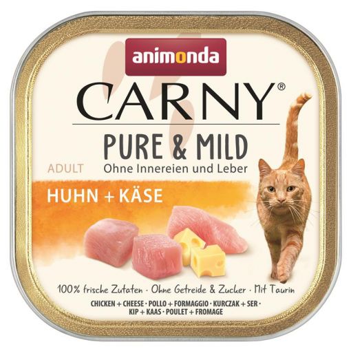 Animonda Cat Carny Adult Pure & Mild Huhn & Käse 100g (Menge: 32 je Bestelleinheit)