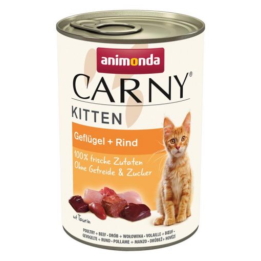 Animonda Carny Kitten Geflügel & Rind 400g (Menge: 12 je Bestelleinheit)