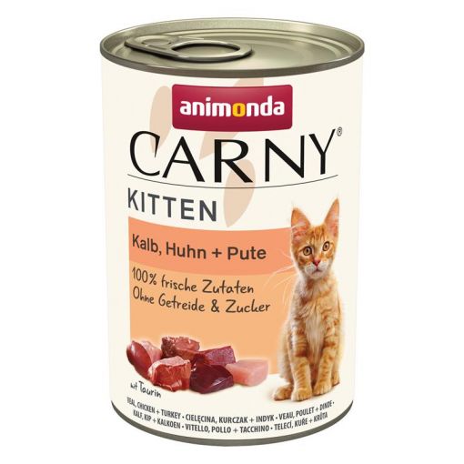 Animonda Cat Carny Kitten Kalb, Huhn & Pute 400g (Menge: 12 je Bestelleinheit)