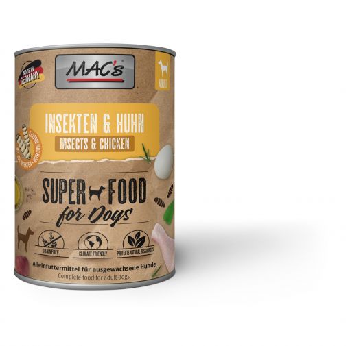 MACs Dog Insekten & Huhn Dose 750g (Menge: 6 je Bestelleinheit)