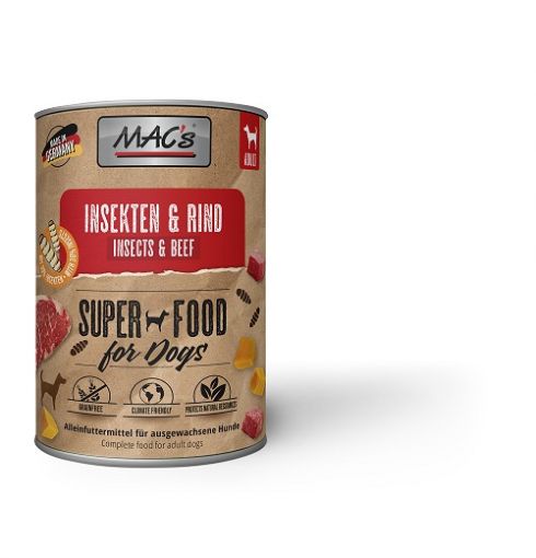 MACs Dog Rind & Insekten 400g (Menge: 6 je Bestelleinheit)