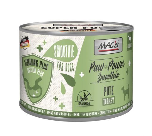 Macs Dog Paw Power Smoothie Pute - Verdauung Plus 200g (Menge: 6 je Bestelleinheit)