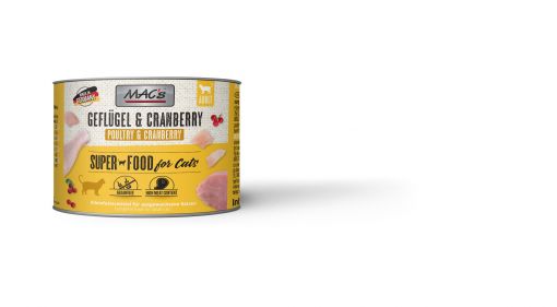 MACs Cat Geflügel, Rind & Cranberry 200g (Menge: 6 je Bestelleinheit)