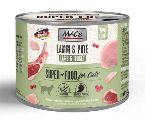 MACs Cat Lamm & Pute 200g (Menge: 6 je Bestelleinheit)