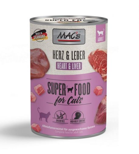 MACs Cat Herz & Leber 400g (Menge: 6 je Bestelleinheit)