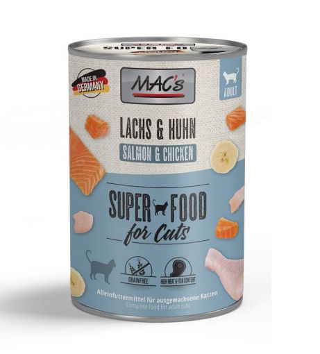 MACs Cat Lachs & Hühnchen 400g (Menge: 6 je Bestelleinheit)