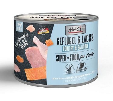 MACs Cat Feinschmecker Geflügel & Lachs 200g (Menge: 6 je Bestelleinheit)