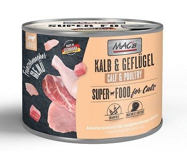 MACs Cat Feinschmecker Kalb & Geflügel 200g (Menge: 6 je Bestelleinheit)