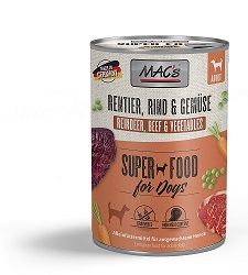 MACs Dog Rentier, Rind & Gemüse 400g (Menge: 6 je Bestelleinheit)