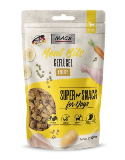 MACs Dog Meat Bits Geflügel 120g (Menge: 9 je Bestelleinheit)