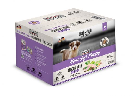 MACs Dog Mono Soft Puppy Frisches Huhn 12 kg