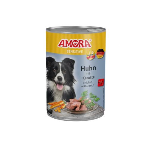 AMORA Dog Sensitive getreidefrei Huhn & Karotte 400g (Menge: 6 je Bestelleinheit)