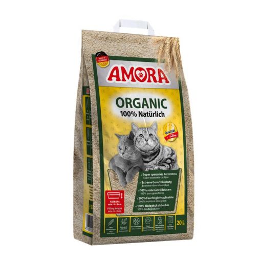 AMORA Katzenstreu Organic 20 Liter