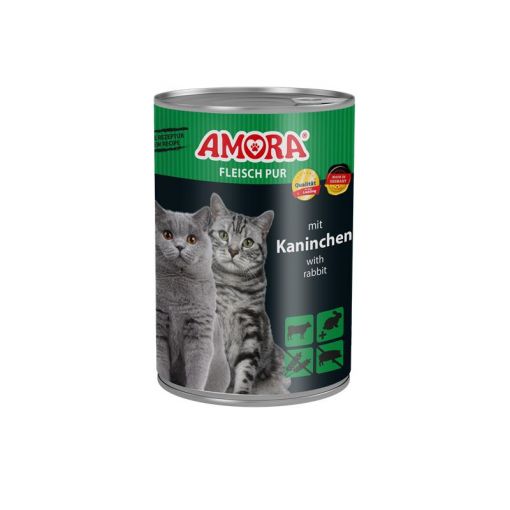 AMORA Cat Fleisch Pur Kaninchen 400g (Menge: 6 je Bestelleinheit)