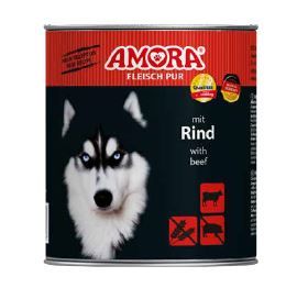 AMORA Dog Fleisch Pur Rind 800g (Menge: 6 je Bestelleinheit)