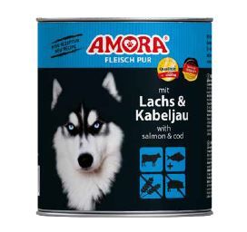 AMORA Dog Fleisch Pur Lachs & Kabeljau 400g (Menge: 6 je Bestelleinheit)