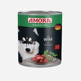 AMORA Dog Fleisch Pur Wild 800g (Menge: 6 je Bestelleinheit)