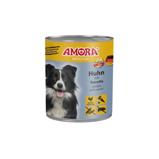 AMORA Dog Sensitive Huhn & Karotte 800g (Menge: 6 je Bestelleinheit)