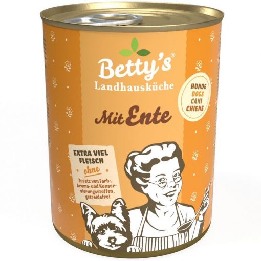 Bettys Landhausküche Hund Dose Ente 400 g (Menge: 6 je Bestelleinheit)