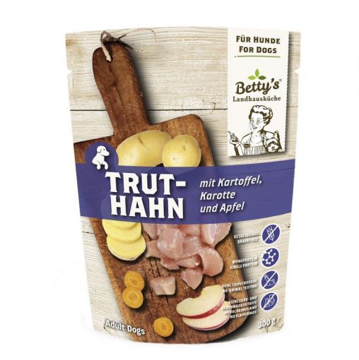 Bettys Landhausküche Hund FB Truthahn mit Kartoffel 300g (Menge: 10 je Bestelleinheit)