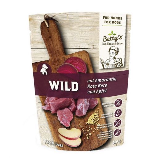 Bettys Landhausküche Hund FB Wild mit Rote Bete & Amaranth 300g (Menge: 10 je Bestelleinheit)