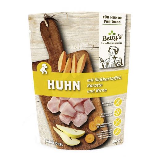 Bettys Landhausküche Hund FB Huhn & Süßkartoffel 300g (Menge: 10 je Bestelleinheit)