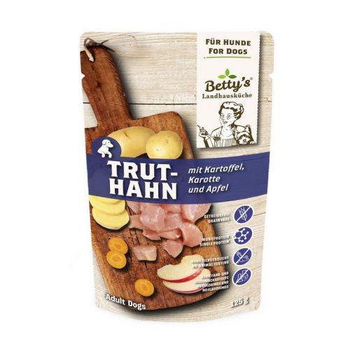 Bettys Landhausküche Hund FB Truthahn mit Kartoffel 125g (Menge: 10 je Bestelleinheit)