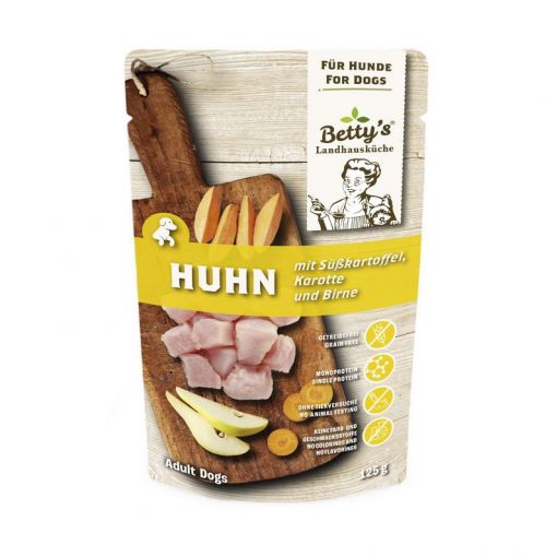 Bettys Landhausküche Hund FB Huhn & Süßkartoffel 125g (Menge: 10 je Bestelleinheit)