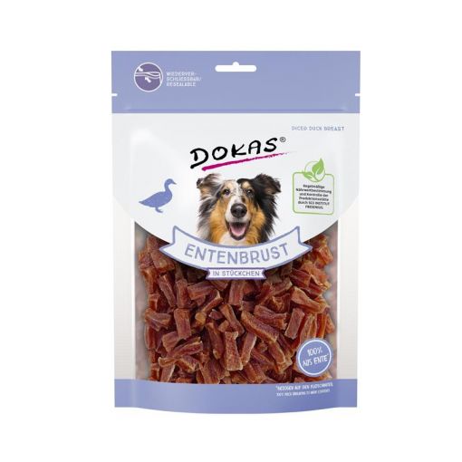 Dokas Dog Entenbrust in Stückchen 200g (Menge: 9 je Bestelleinheit)