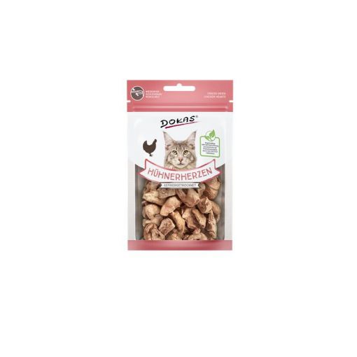 Dokas Cat Hühnerherzen gefriergetrocknet 15g (Menge: 6 je Bestelleinheit)